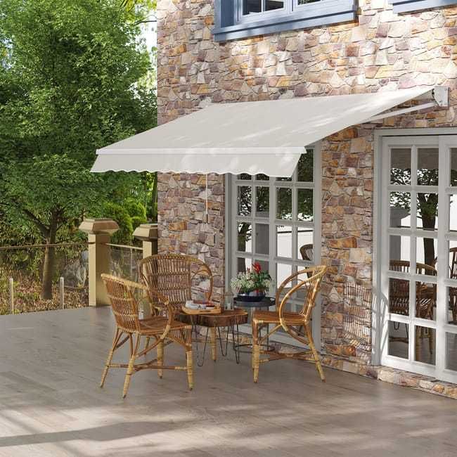 Toldo Bege 200x250 Pelo Jardim