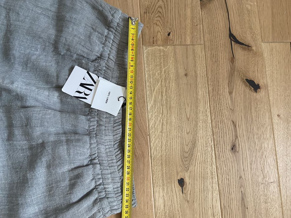 Lniane spodnie Zara M 100% len nowe