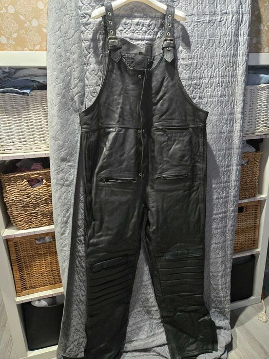 Ogrodniczki skórzane męskie