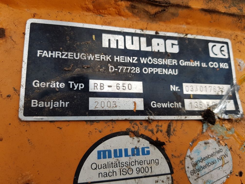 Mulag Rb650 szczotka , odchwaszczacz