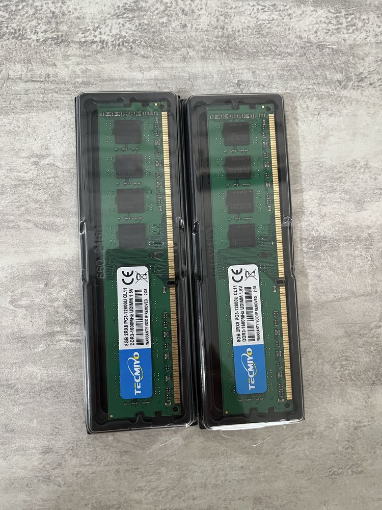 Нова оперативна пам'ять DDR3 1600 mHz, 8Gb, 16 Gb, 32 Gb.