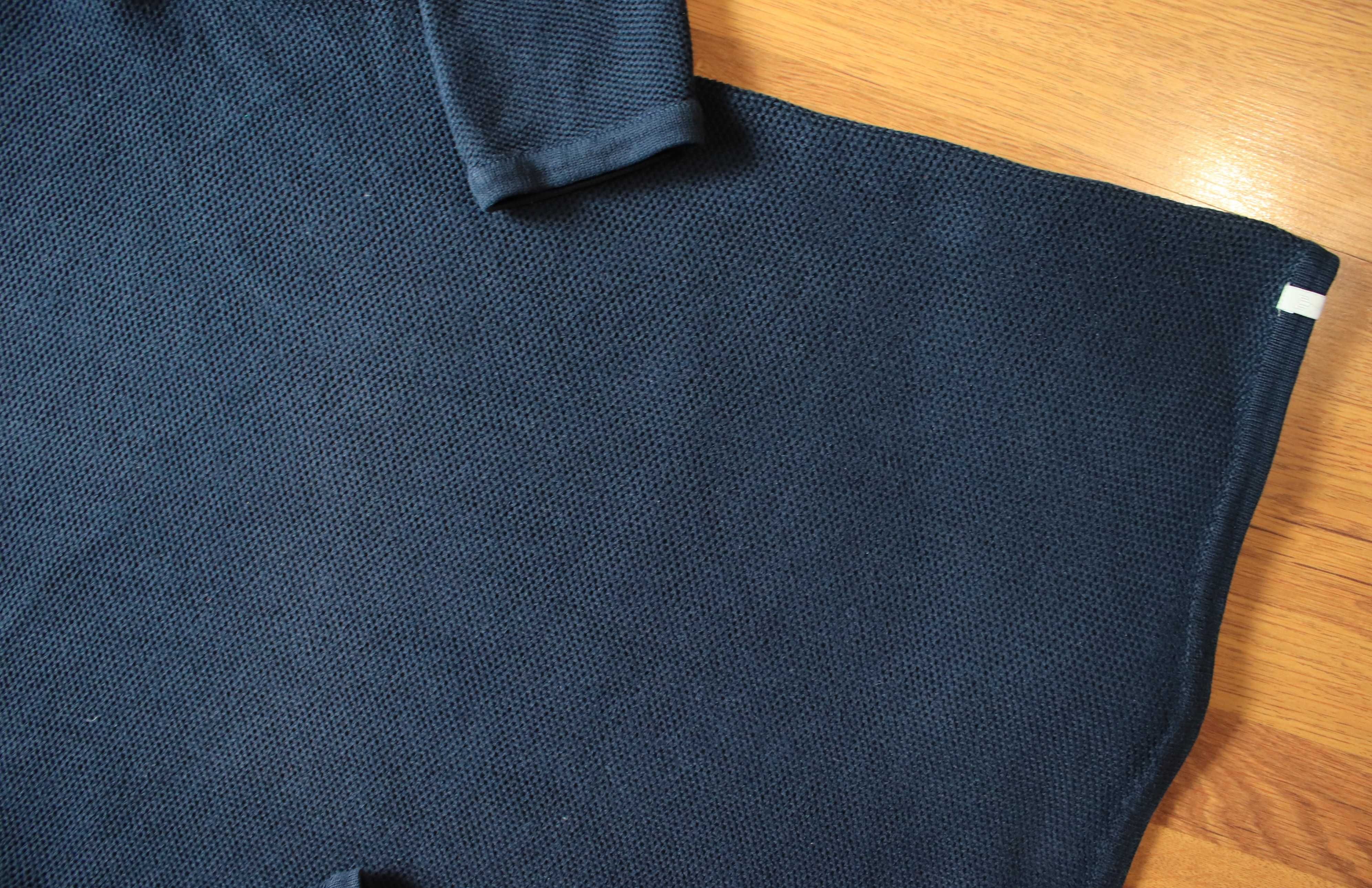 Sweter Minimum r. S granat męski damski dł.rękaw elegancki okr. dekolt