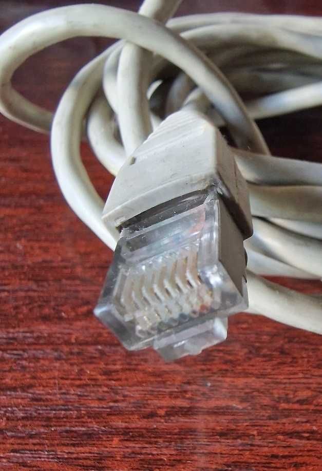 Kabel sieciowy Ethernet RJ-45 szary 290 cm patchcord skrętka