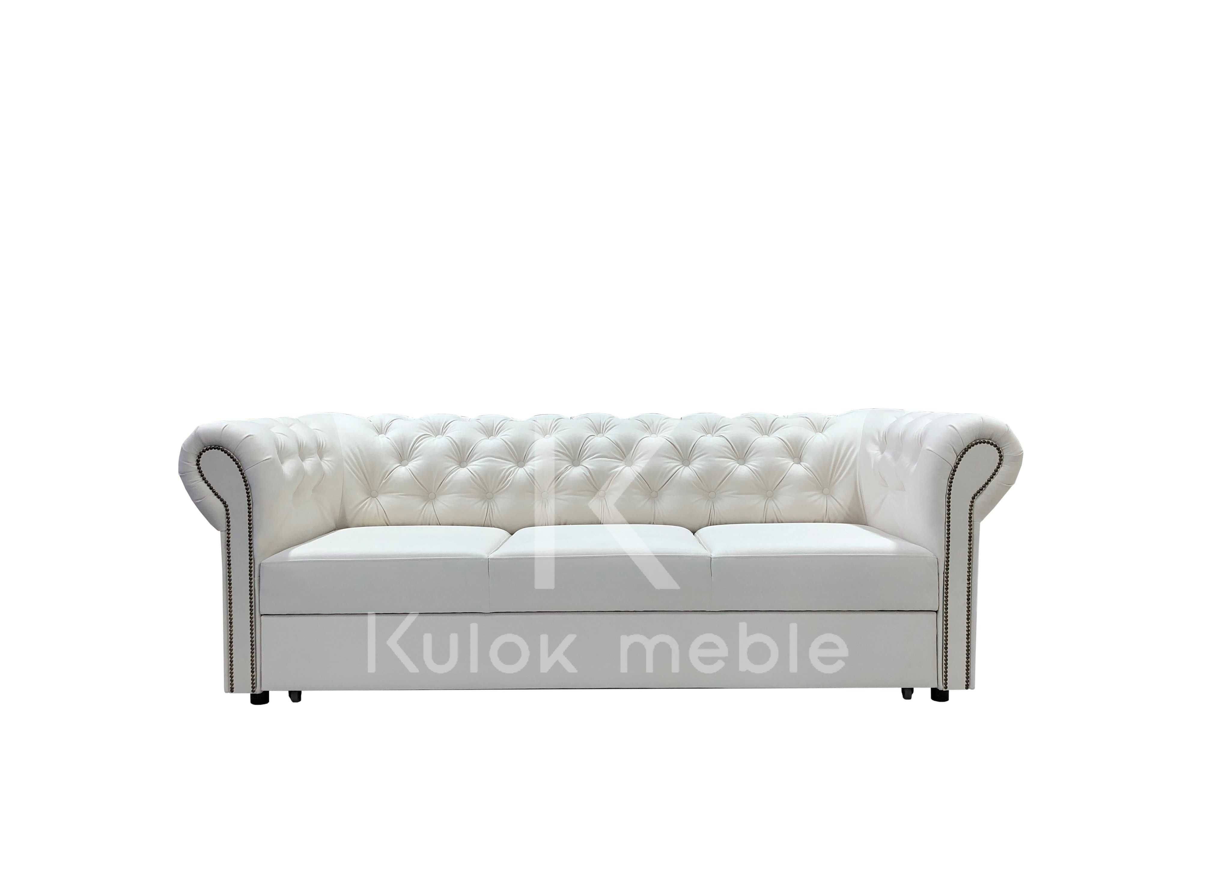 Klasyczna Sofa Chesterfield Monaco - rozkładana z funkcją spania