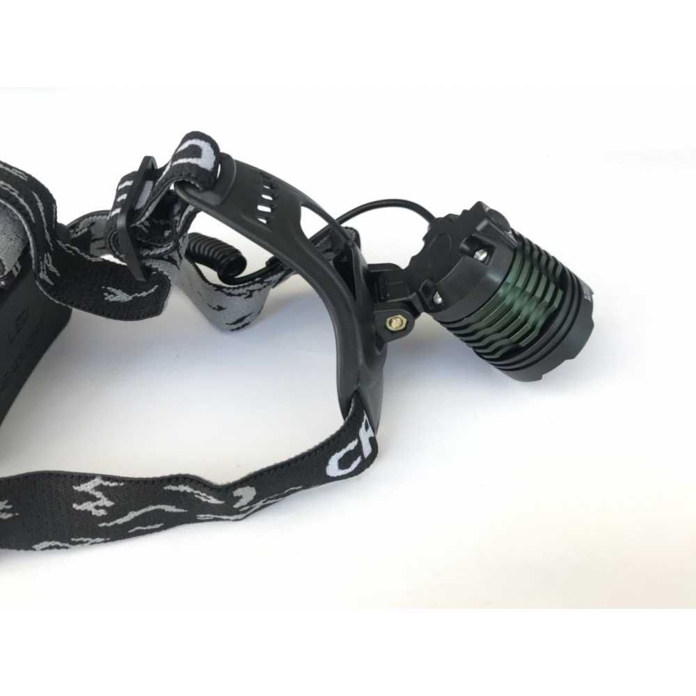 Налобный фонарь Police BL 2188B T6, zoom, 2х аккумулятора, от 220В