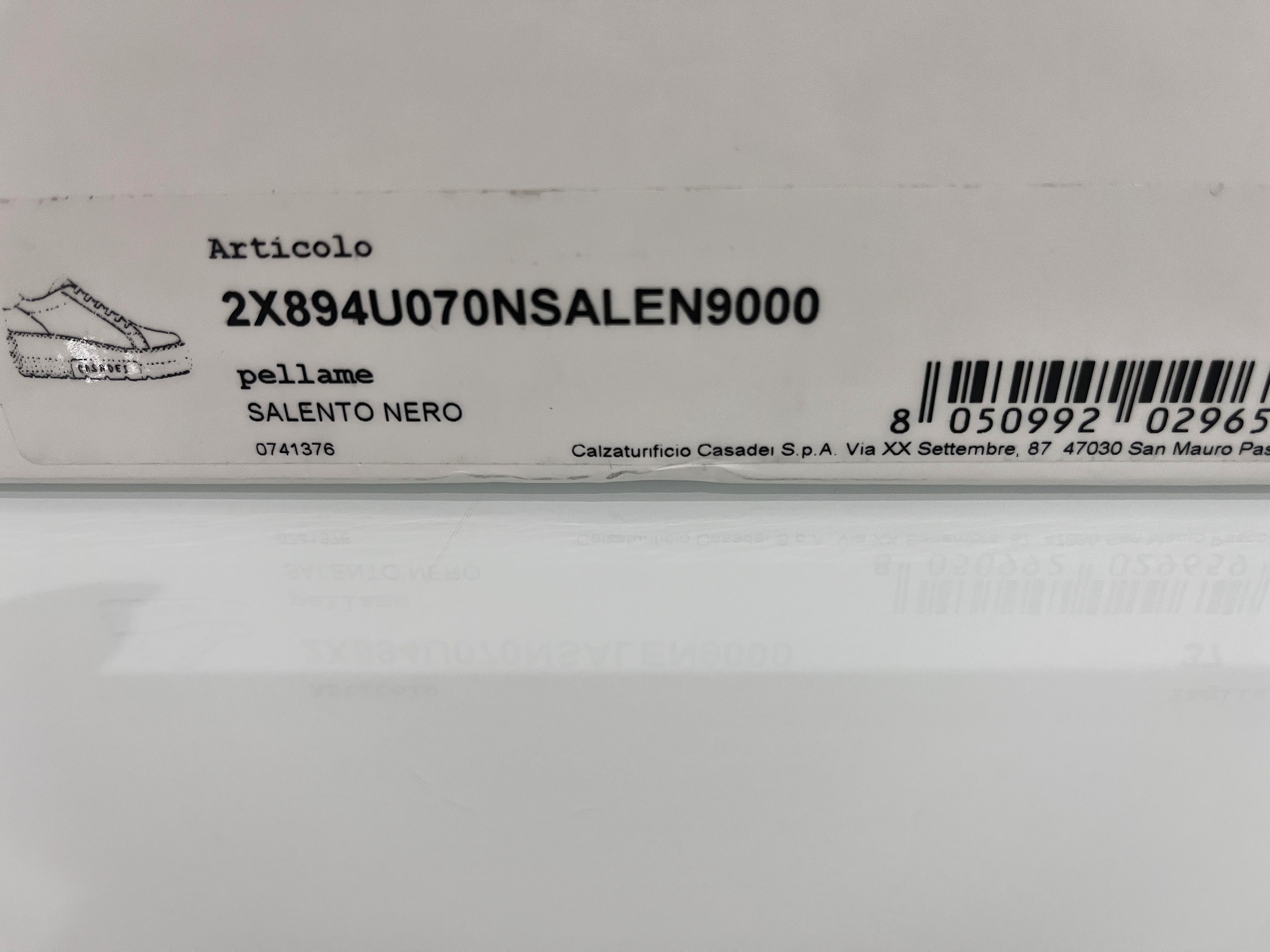 Casadei snakersy czarne