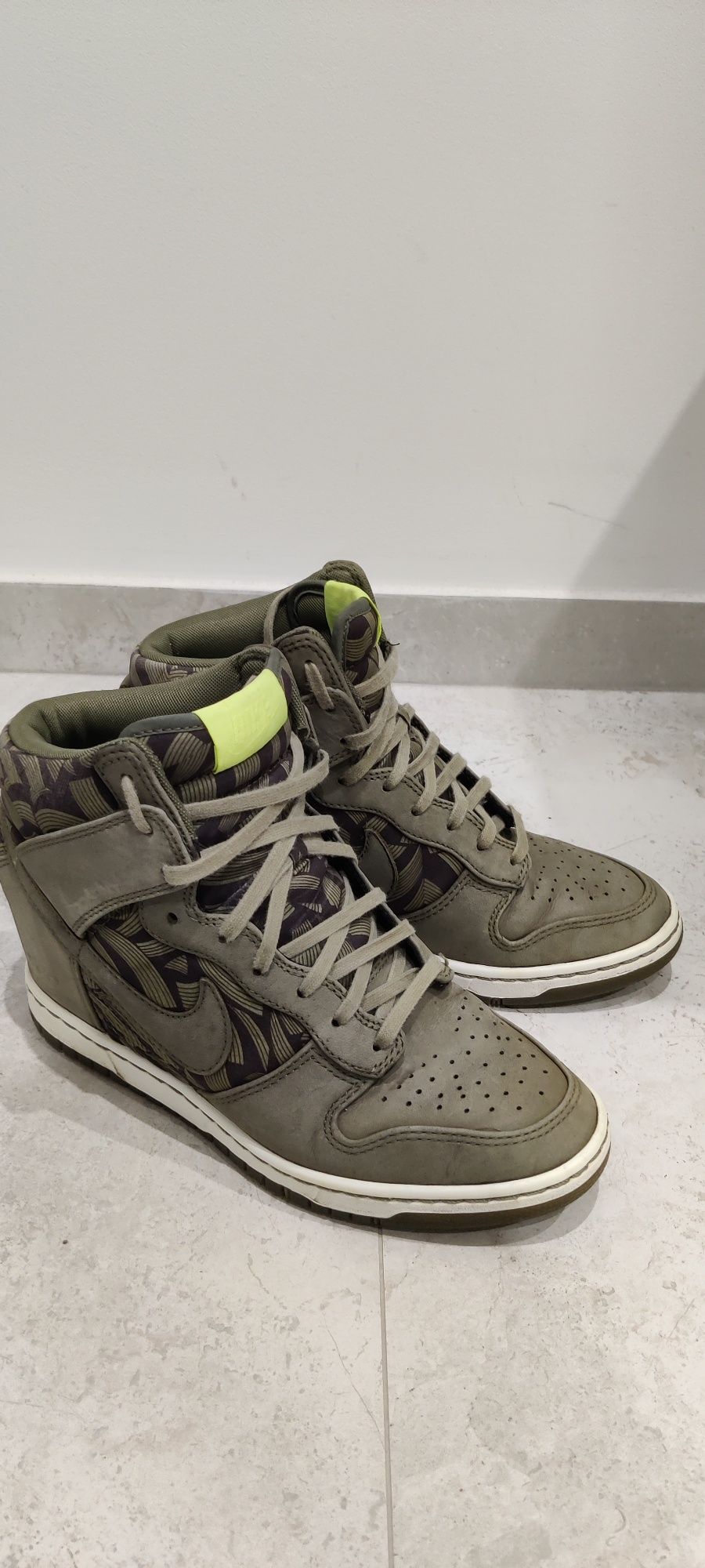Nike sportowe damskie Dunk Sky High Liberty 38.5 khaki unikat rzadkie