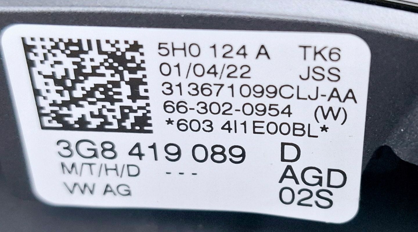 VW Golf VIII Tiguan II Arteon Kierownica Sensor Łopatki 3G8419089D