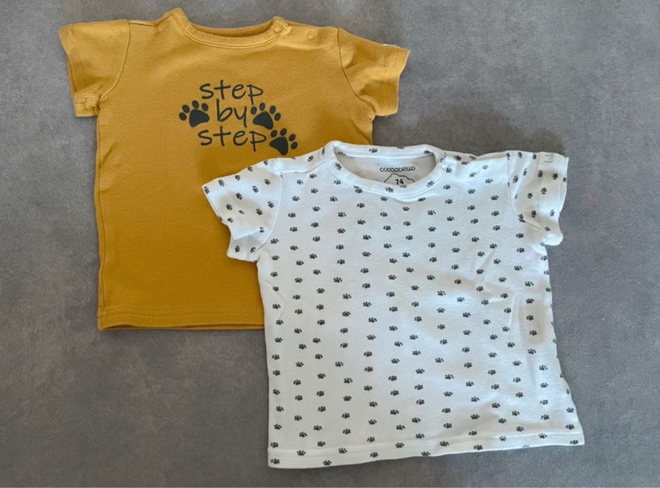 2pak koszulek z krótkim rękawem Coccodrillo r. 74