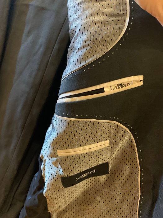 Garnitur ślubny stan idealny z wełny! przepiękny Lavard