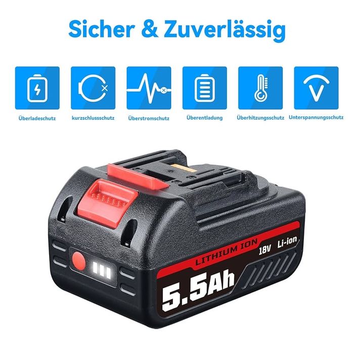 Акумулятор Coolsoul BL1860B Li-ion 5.5Ah 18V,