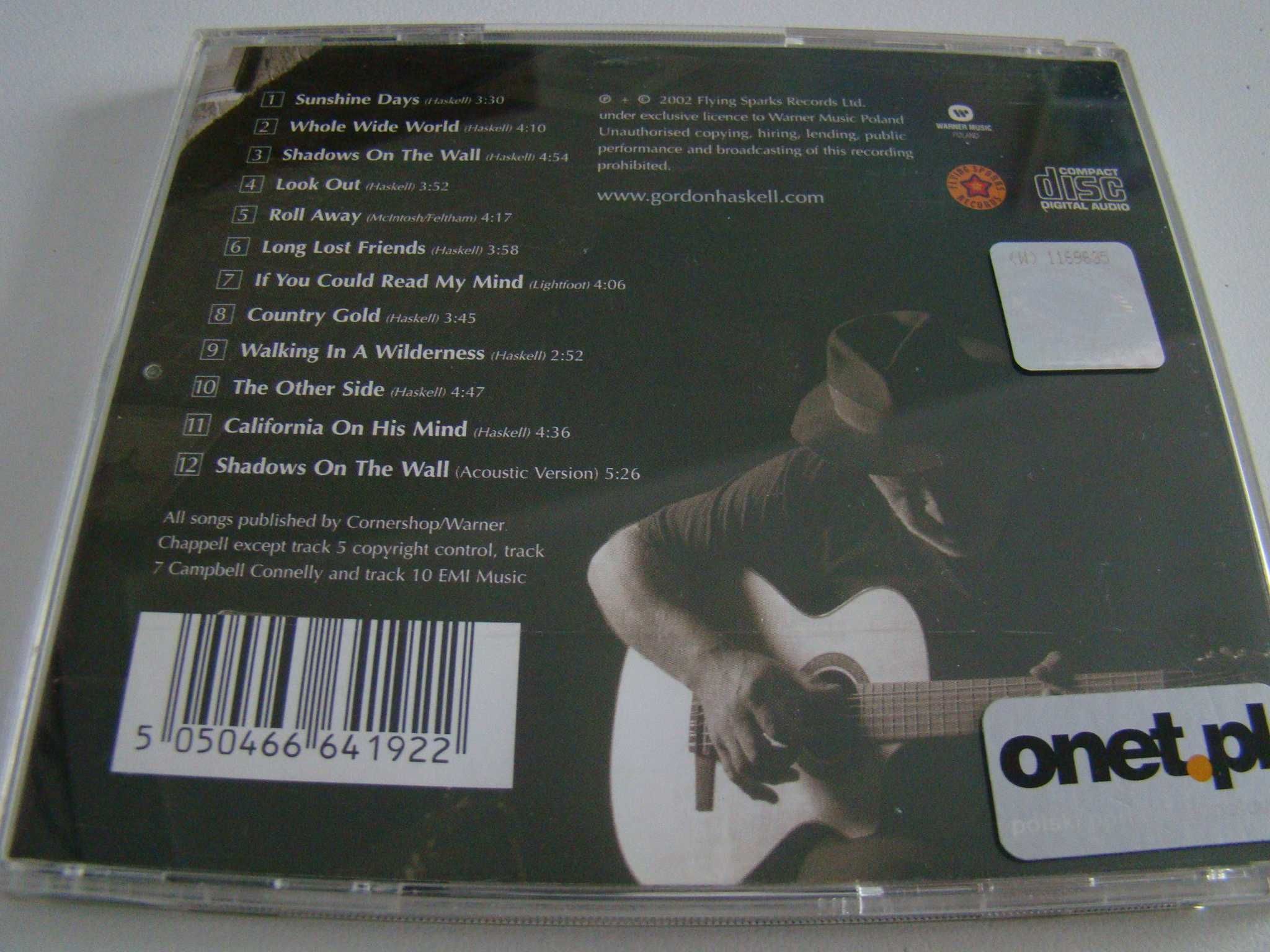 Gordon Haskell - Shadows On The Wall  CD