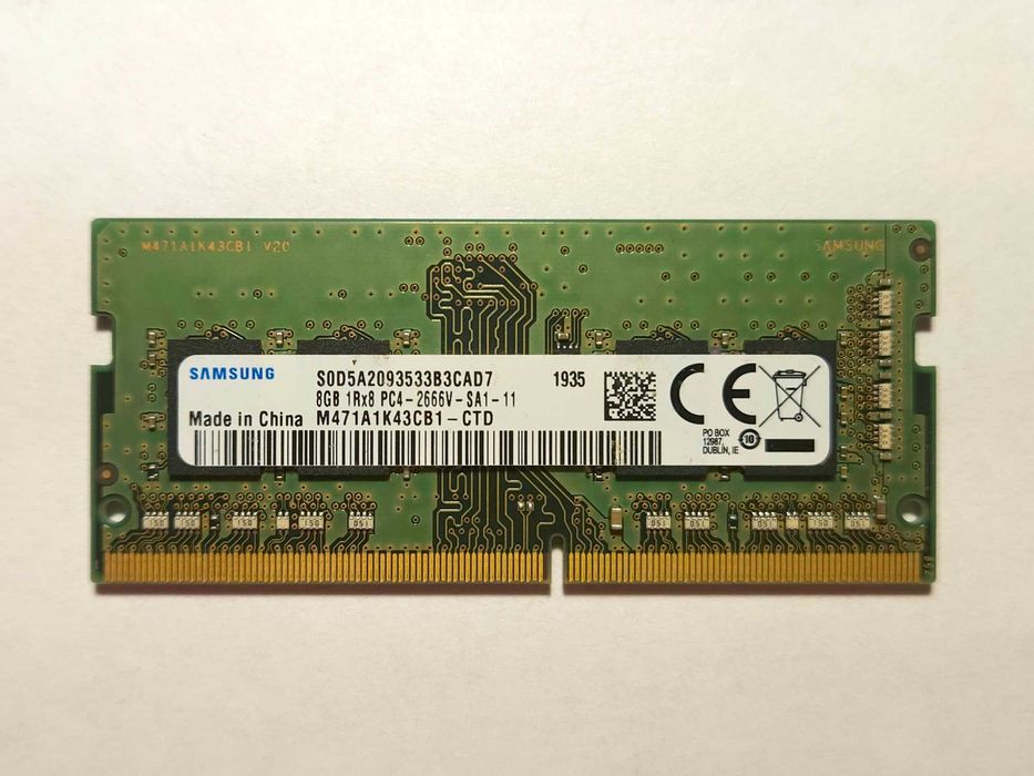Samsung M471 DDR4 SO-DIMM 1x8Gb
