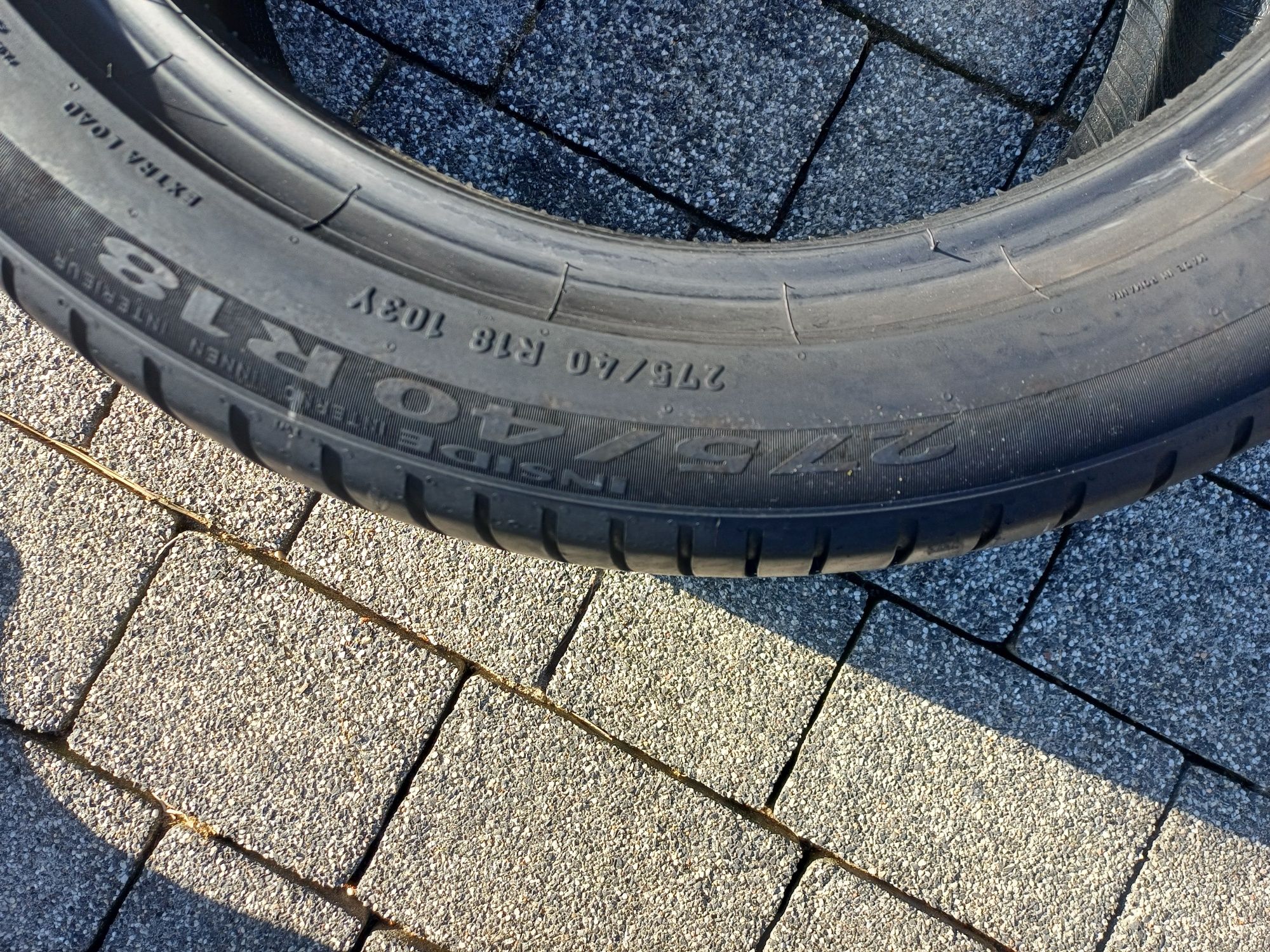 Komplet opon letnich pirelli275/40/18