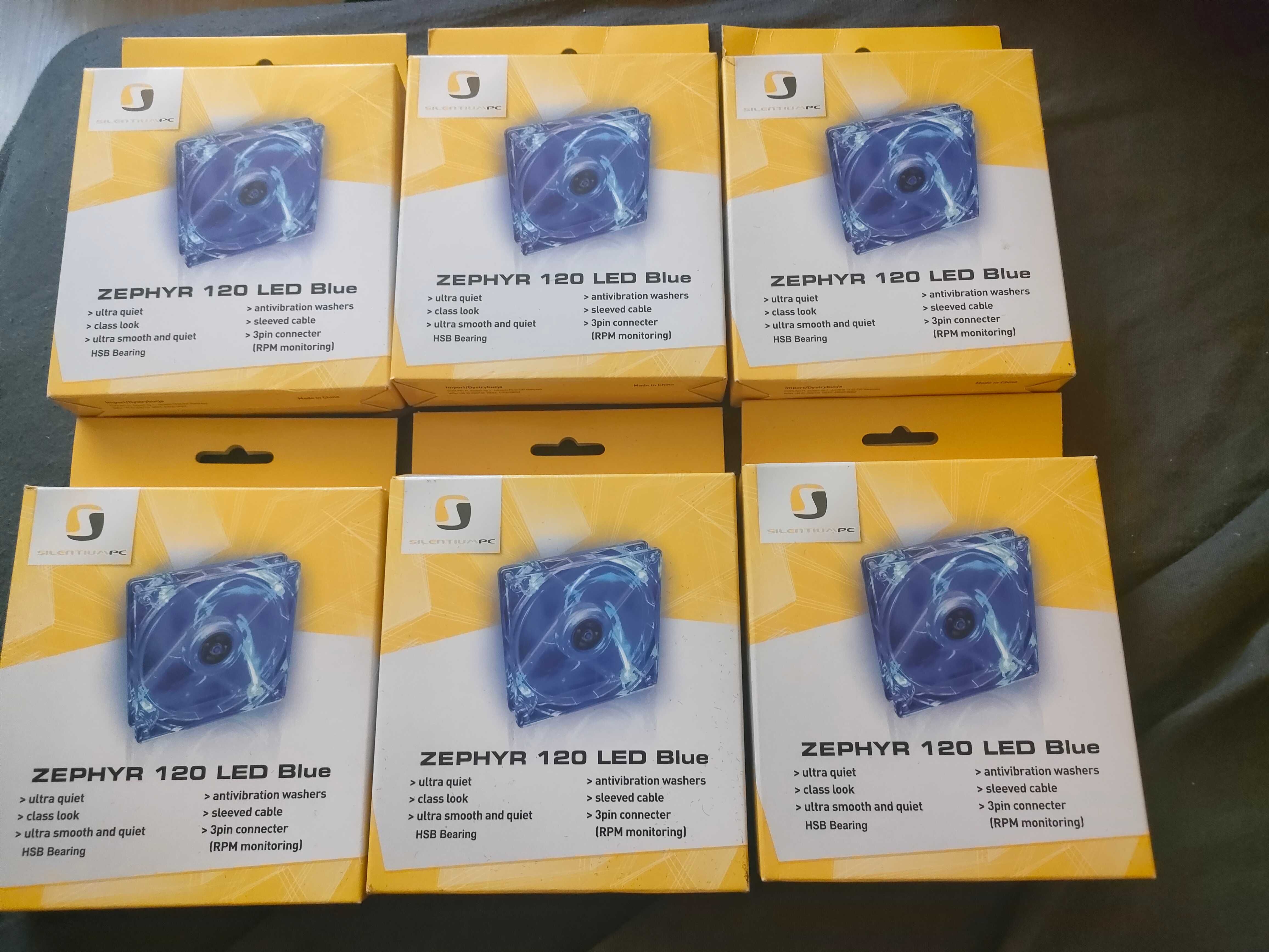 Wentylator do PC ZEPHYR 120 led blue