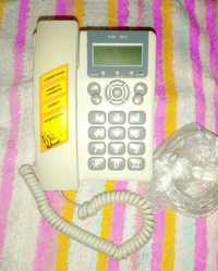 Телефон кнопочный с громкой связью, будильником, таймером и памятью