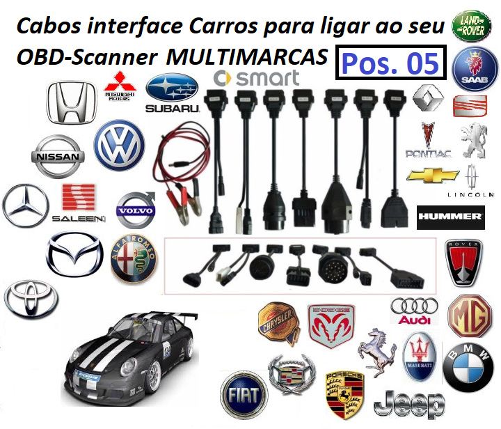 Máquina de Diagnóstico Profissional OBD Automóvel/Camião multi-marcas