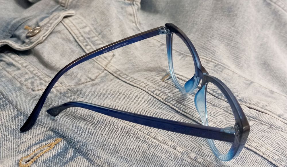 Okulary damskie zerówki, etui na okulary I ściereczka z mikrofibry