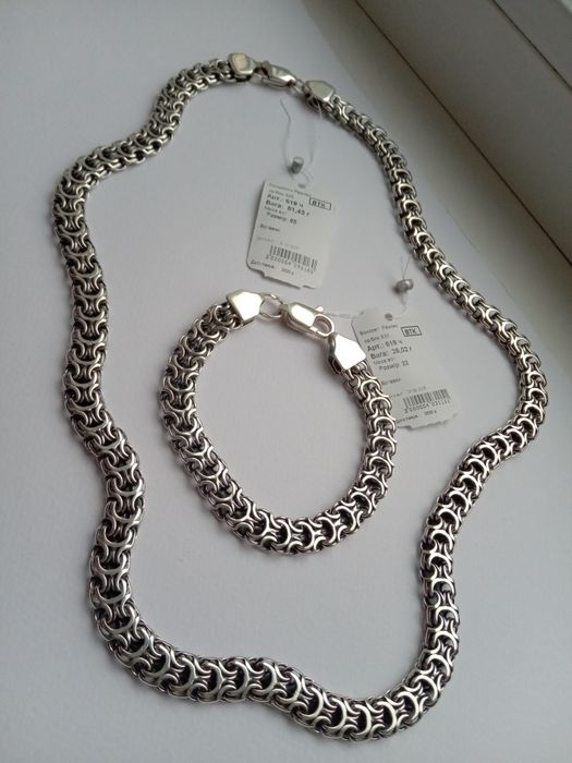 Серебряная массивная мужская цепочка Рамзес 80 грамм 65 см серебро 925