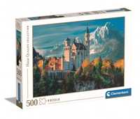 Puzzle 500 Elementów Clementoni Neuschwanstein Castle Zamek