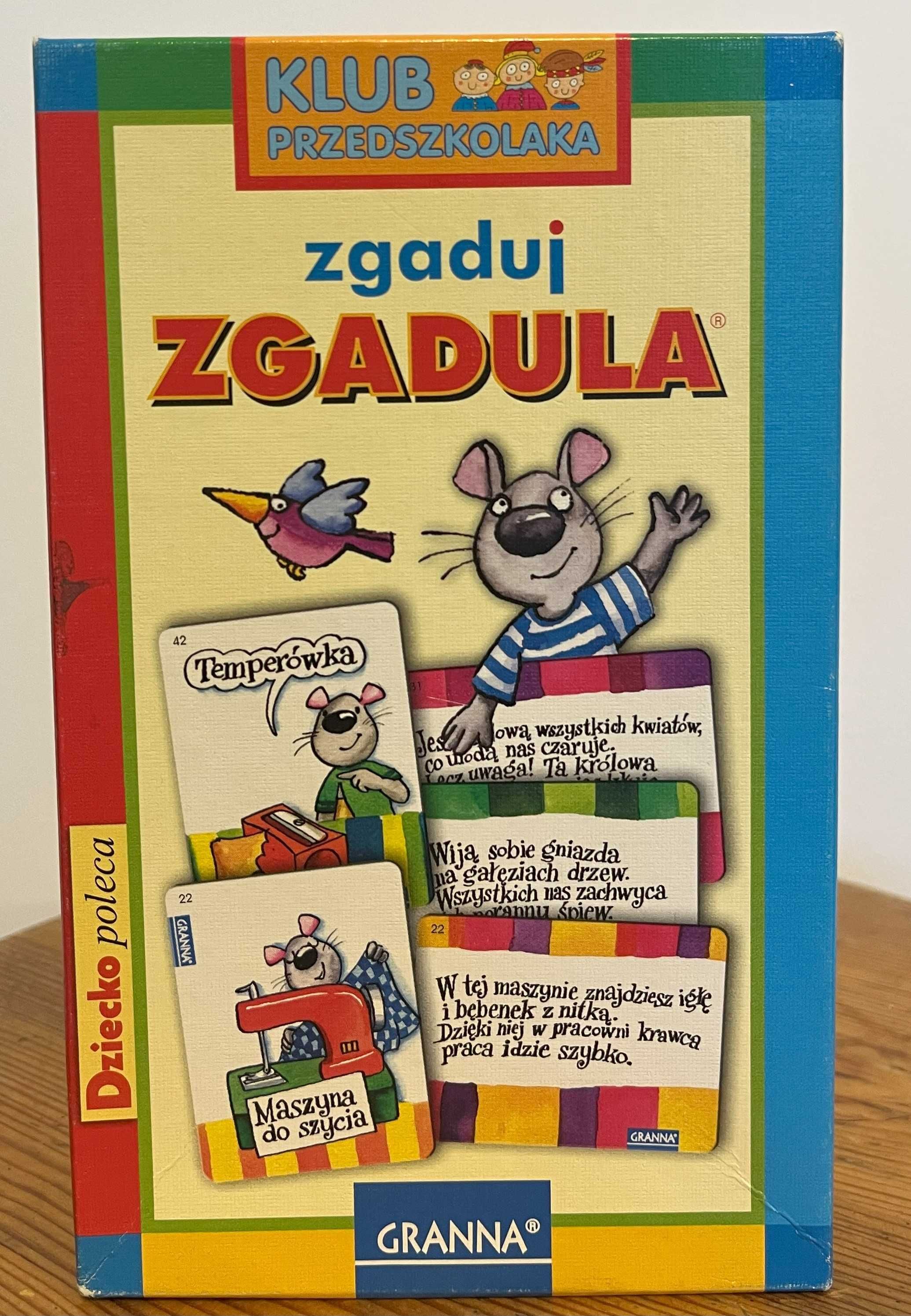 Gra Zgaduj zgadula Klub przedszkolaka Granna