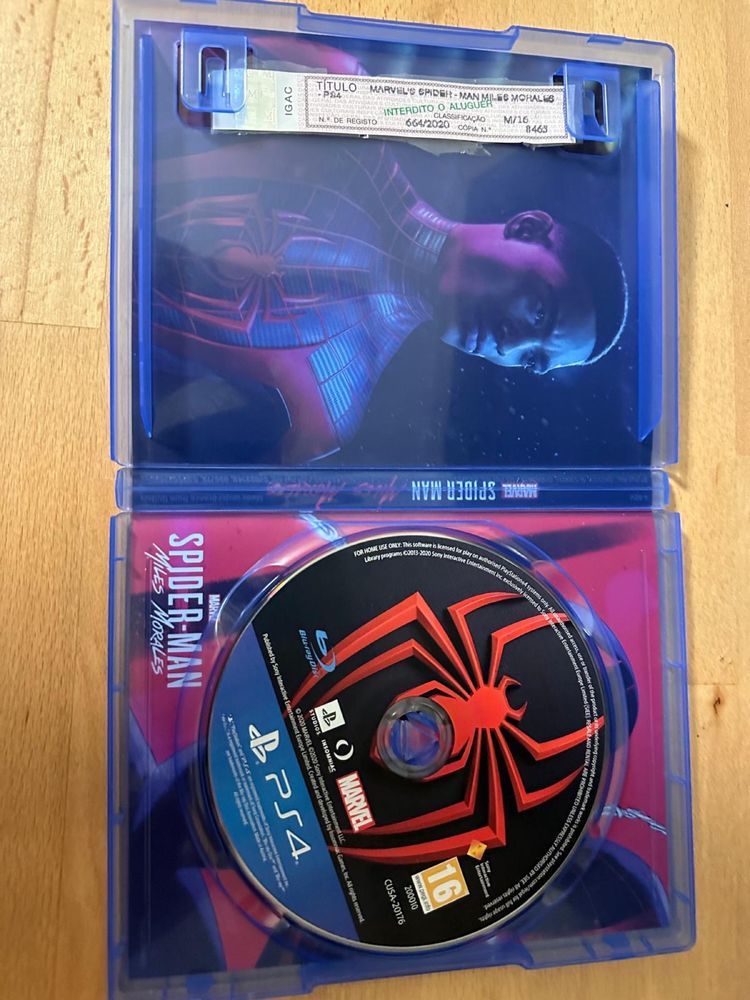 Jogo Spiderman Miles Morales para PS4