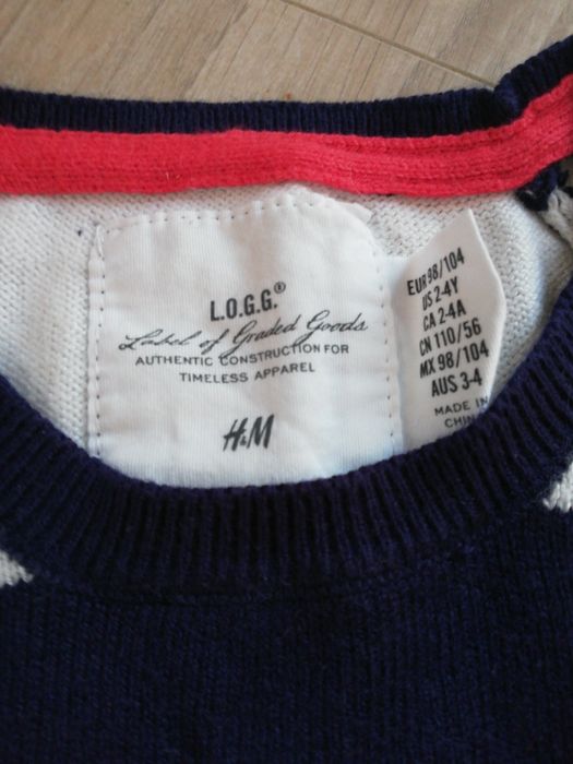 Sweterek H&M 98/104 angora