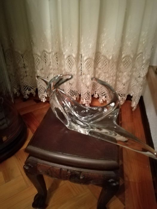 Centro Mesa Cristal "Art Vannes" Anos 60/70