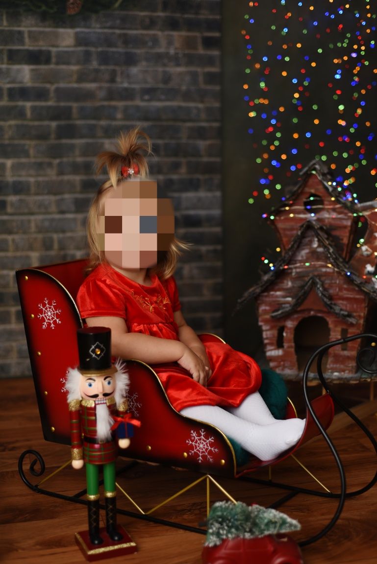 Śliczna świąteczna sukienka 92cm