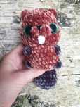 Bóbr, mały bóbr, brelok, amigurumi, maskotka, prezent