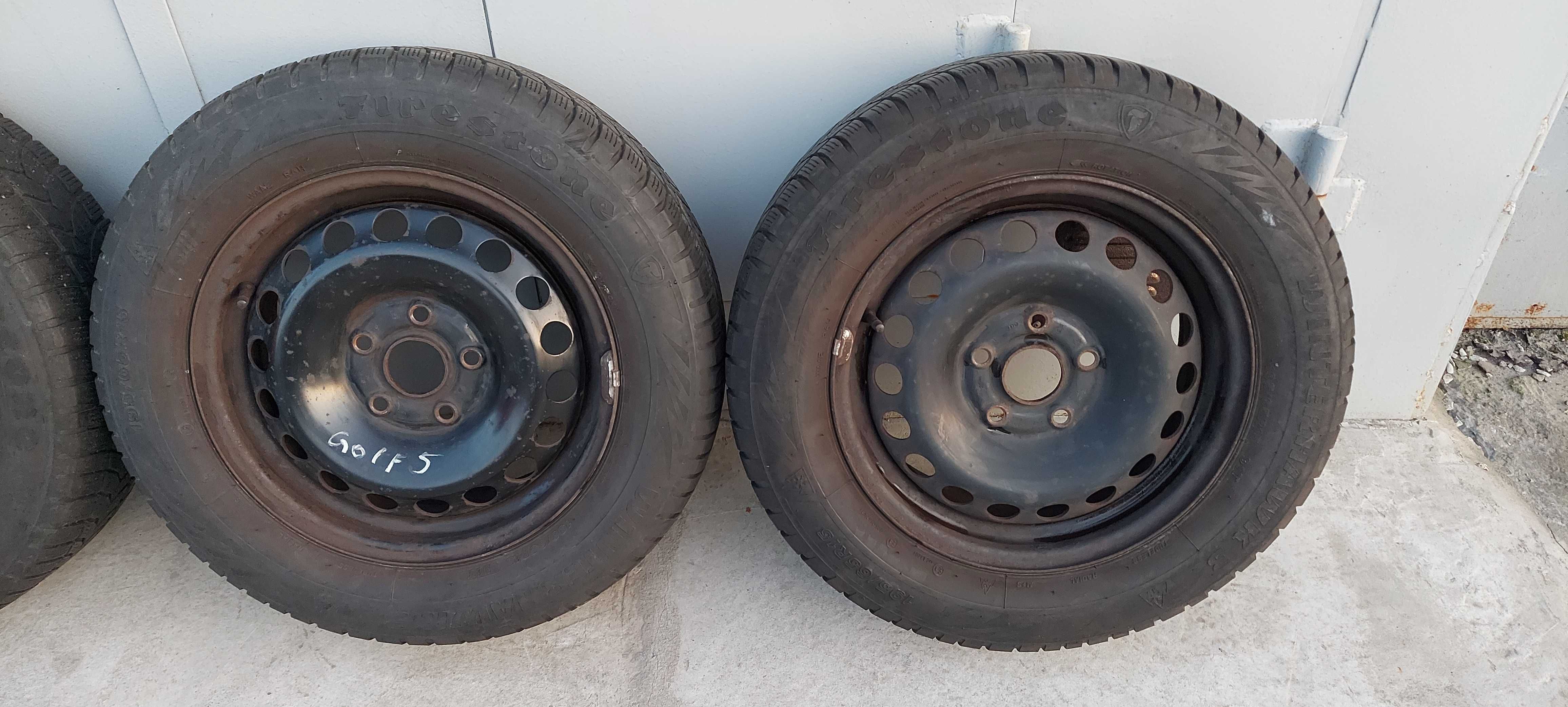 Гума Firestone 195 65 R15 91T резина колеса диски VW 5 112 Німеччина