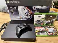 Xbox one x 1tb +4gry