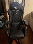 Cadeira gaming com led, massagem e repouso de pes