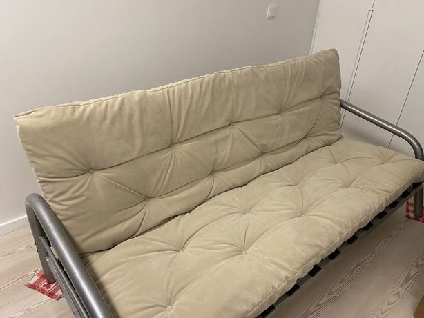 Sofa cama bege como novo