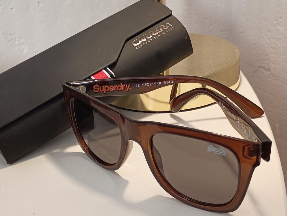 Okulary Superdry Męskie Oryginalne z etui Stan idealny!