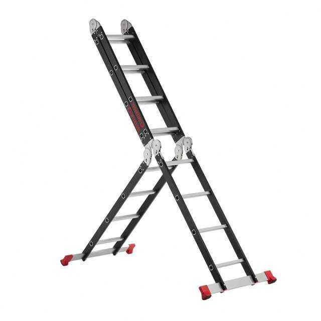 Драбина багатофункціональна трансформер 4х4. INTERTOOL LT-0024.