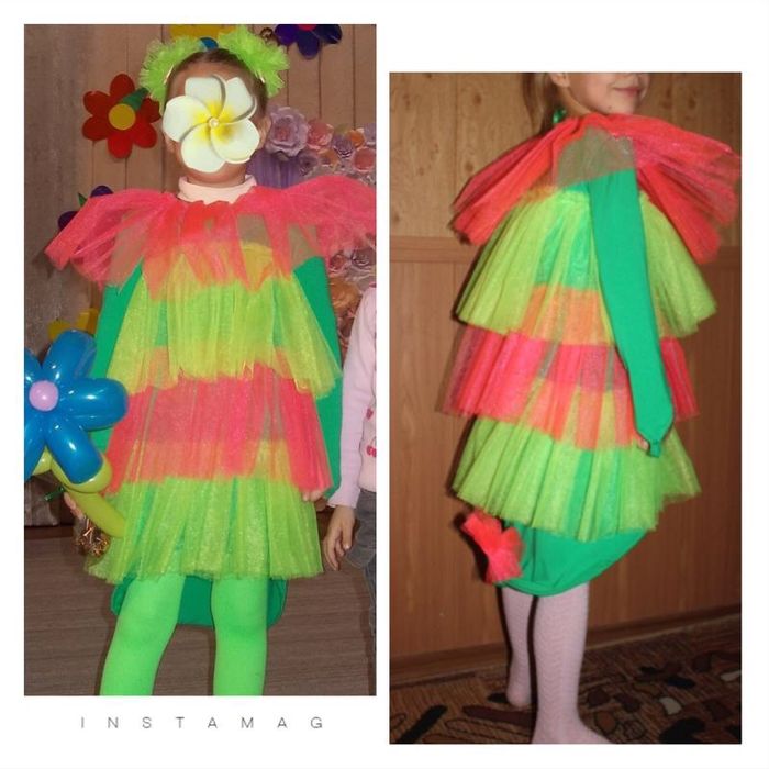 Новорічний (карнавальний, театральний) костюм гусениці. 4-6 років.