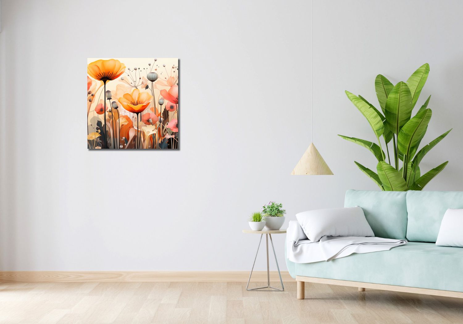 Obraz 60x60cm Taneczne Maki