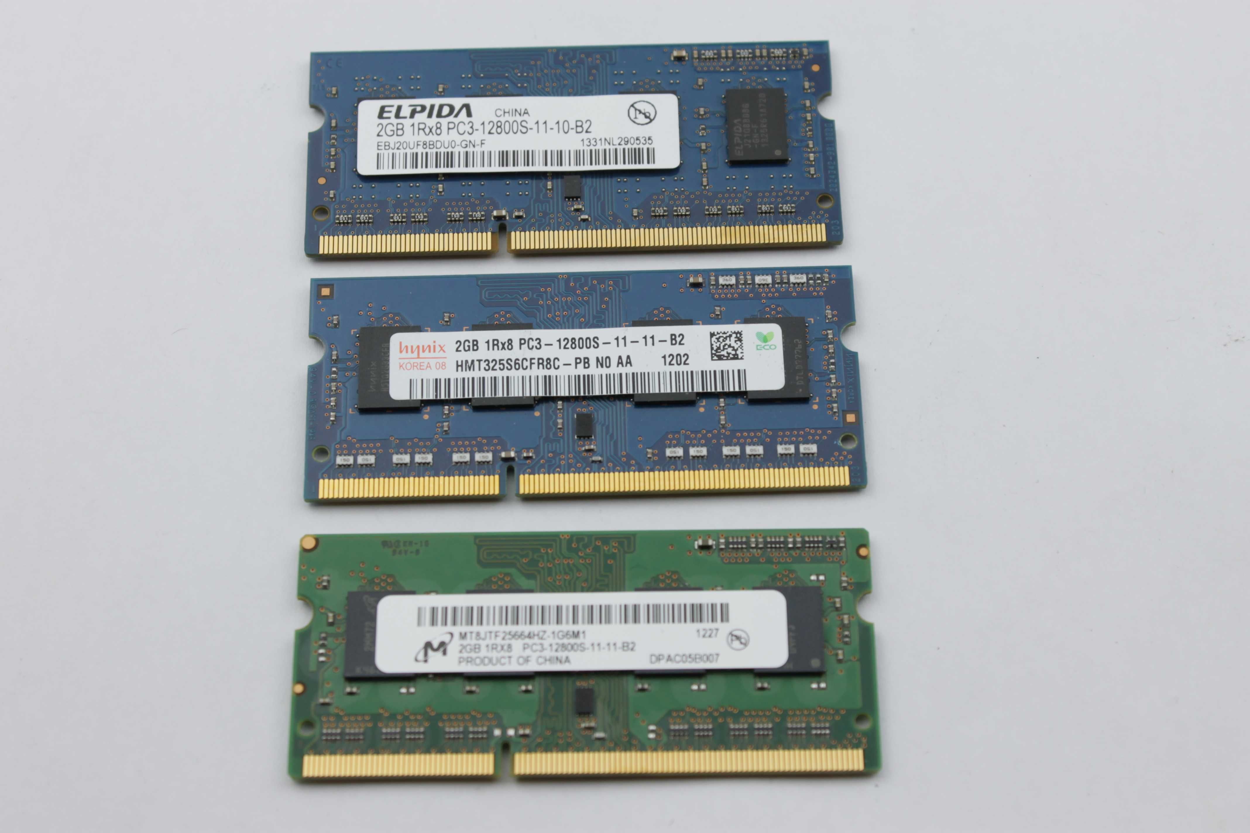 Планки памяти DDR3 SODIMM 2GB PC3 PC3L