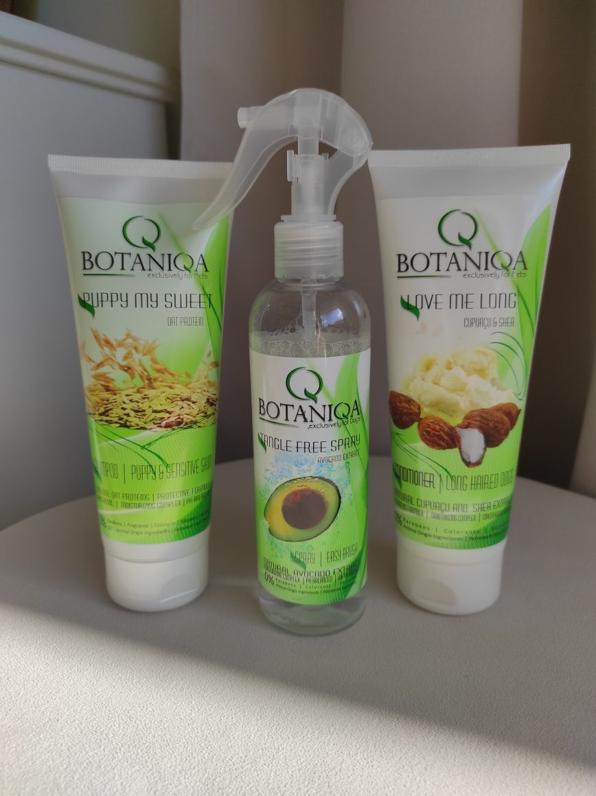 BOTANIQA ZESTAW - szampon, odżywka, spray dla psa