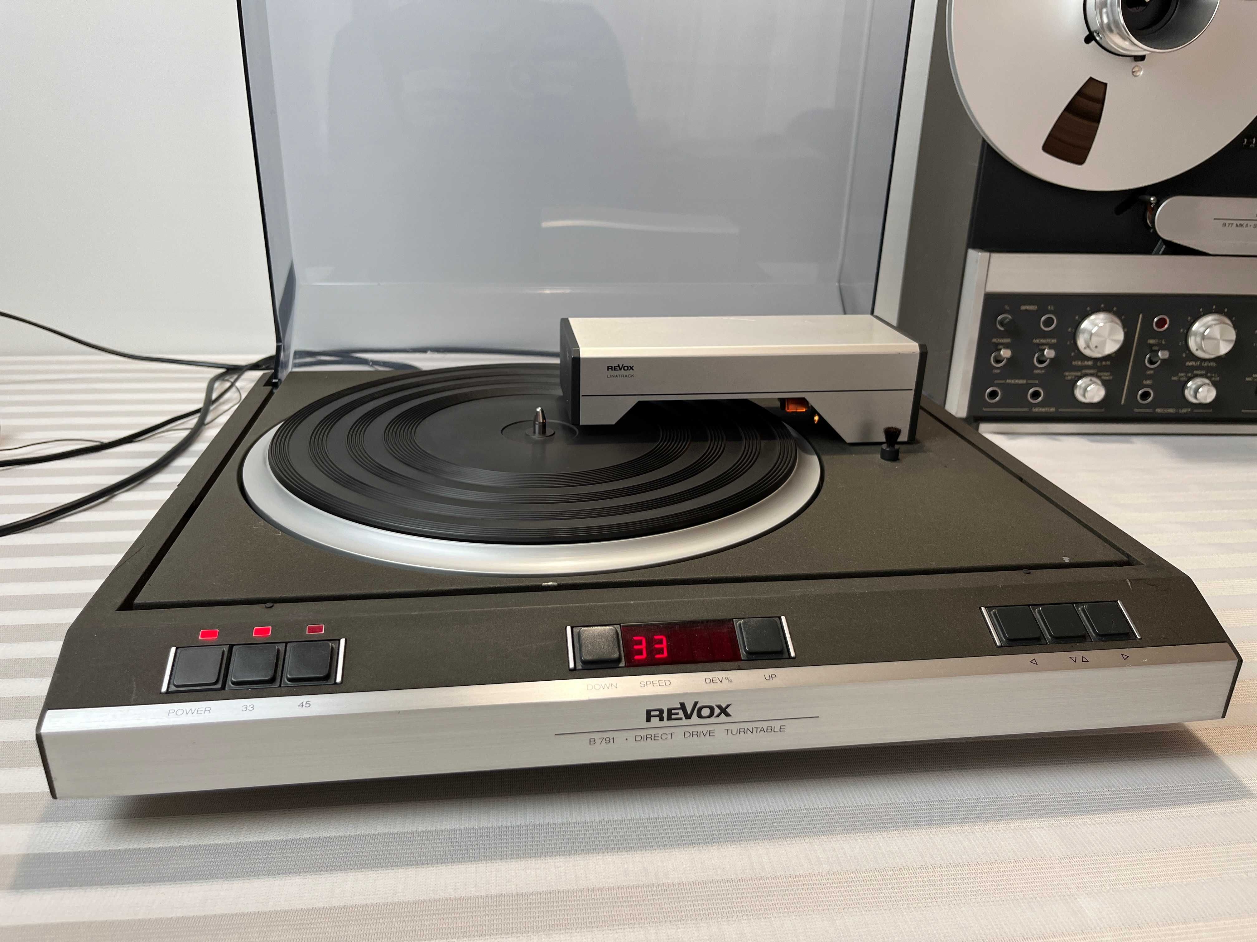 Gramofon ReVoX B791 tangencjonalny, system Technics