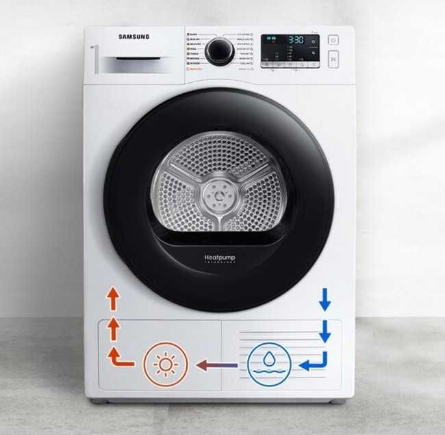 Suszarka kondensacyjna Samsung DV80T5220AW pompa ciepła 8kg Wi-Fi