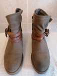 Botins pele, castanhos, 38