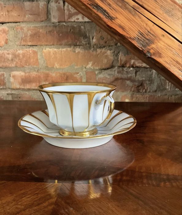 Filiżanka ze spodkiem do kawy herbaty Furstenberg Grecque Athena