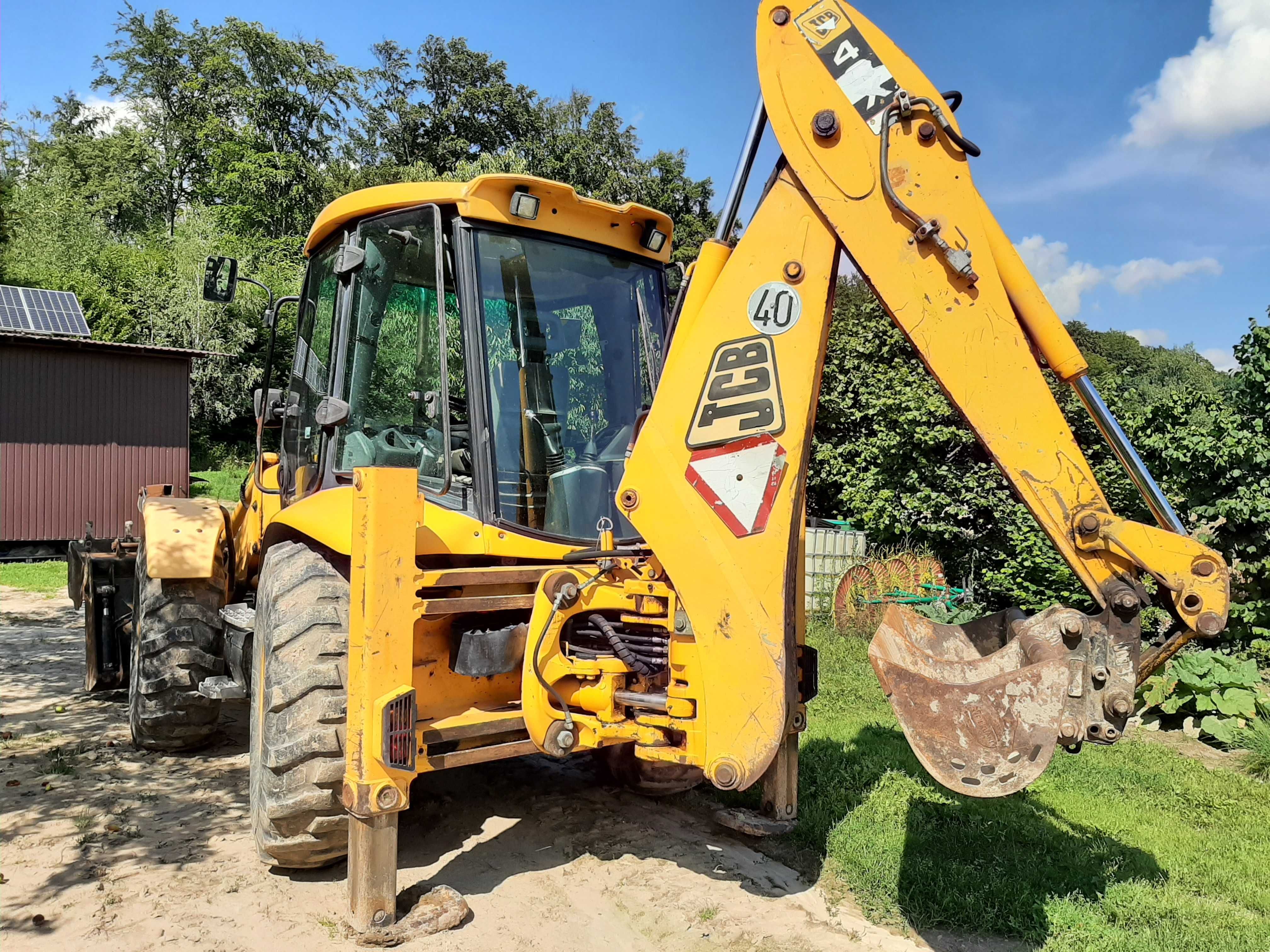 Koparko-ładowarka JCB 4CX 2004 szczęka, 2 osie skrętne