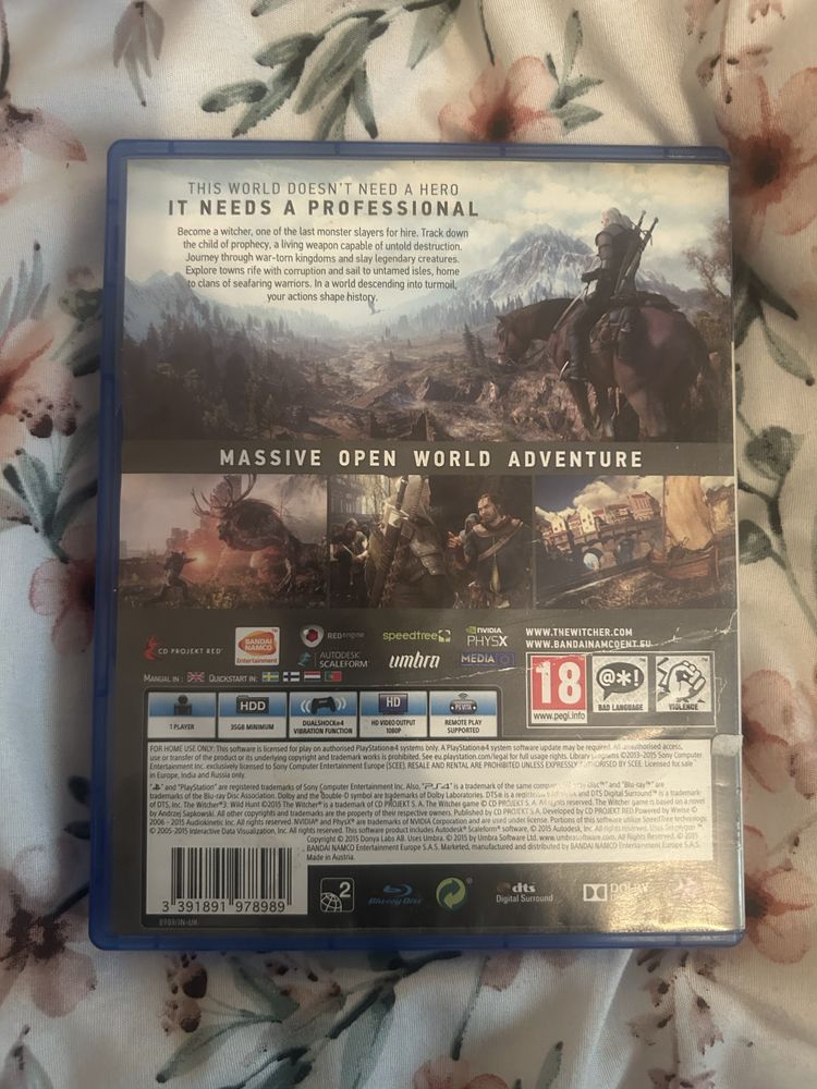 Wiedzmin 3 dziki gon PS4