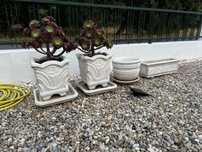 Vasos de jardim como novos.