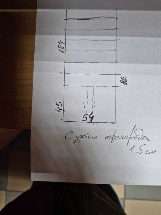 Модульний стелаж з ламінованого ДСП під колір дуба офісно-домашній
