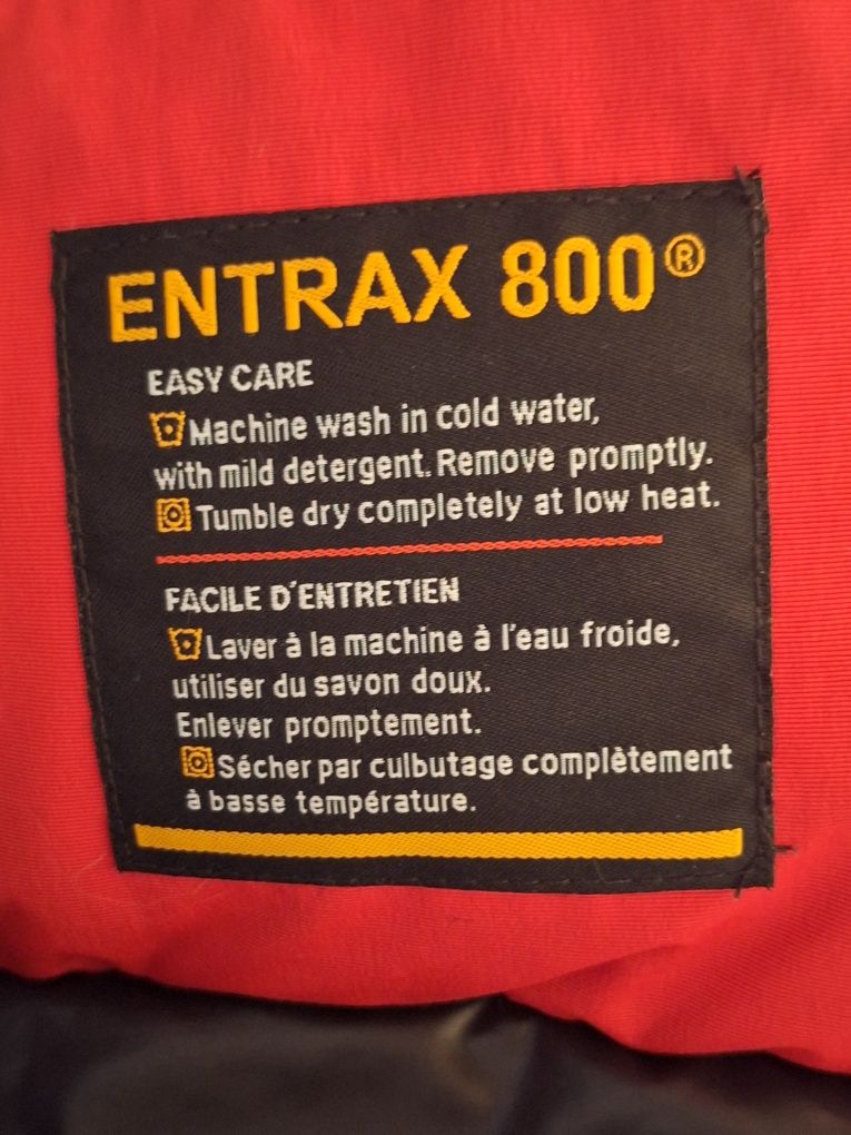 Canada Outdoor Survival Męska Puchowa Czerwona kurtka z kapturem
