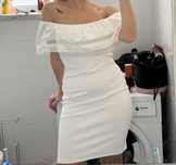 Vestido branco com materia otima